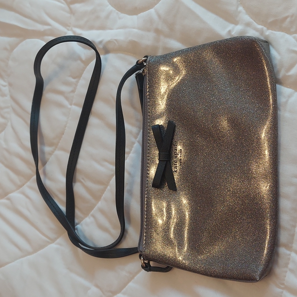 Silver Kate Spade little purse